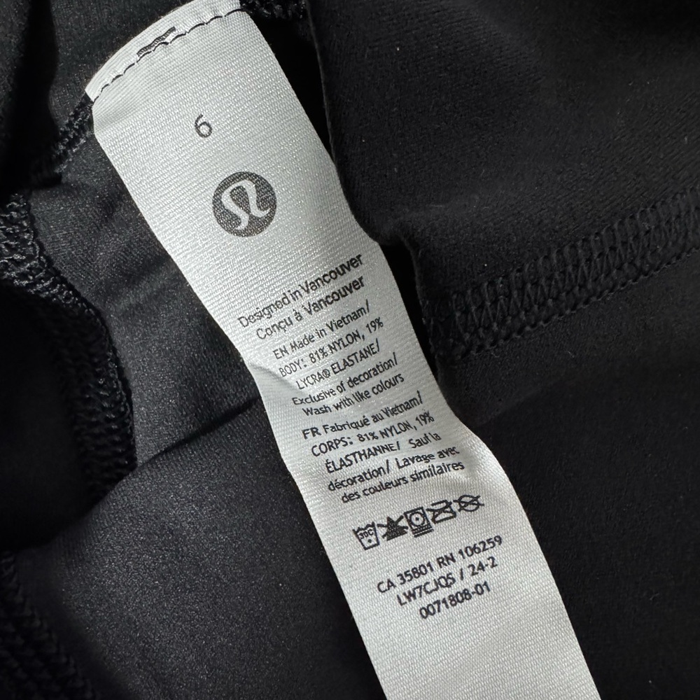 Lululemon Align High-Rise Black 4” Shorts SZ 6 - Picture 7 of 11